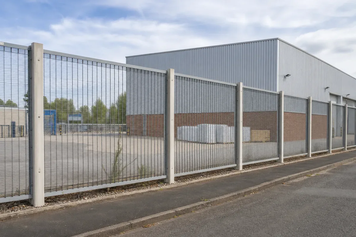 Commercial fencing installed at a Nottingham business premises