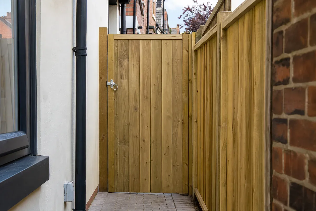 Wooden garden gate fitted in Nottingham